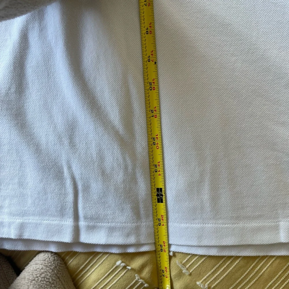 Polo Ralph Lauren Custom Slim Fit Big Pony Mesh Polo Shirt|White/Black, L - Picture 13 of 13